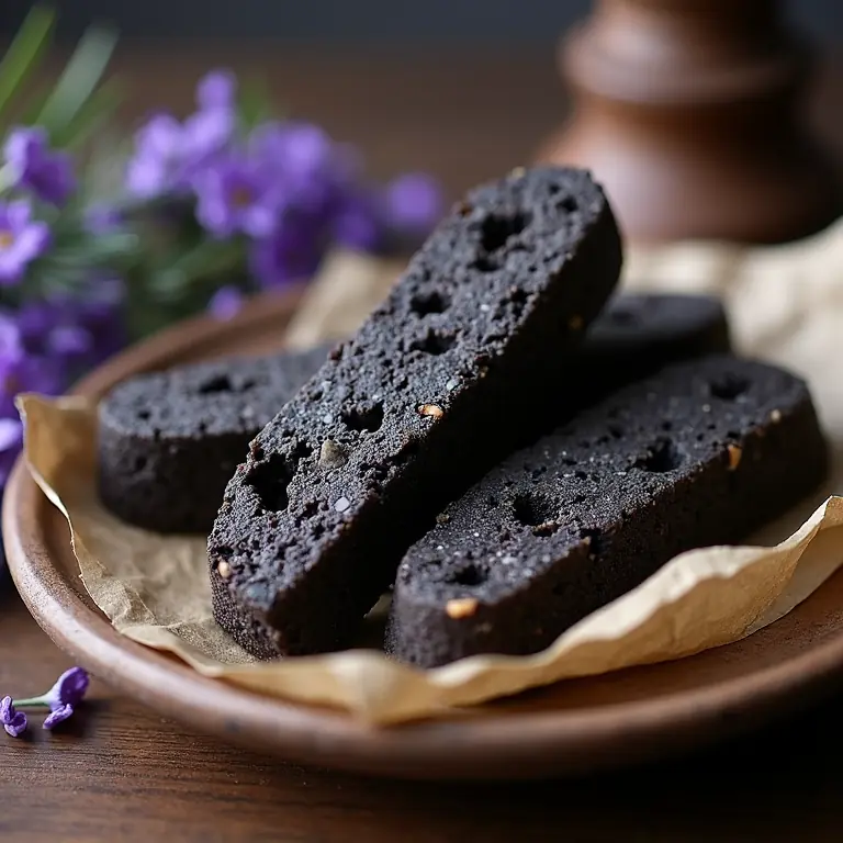 biscotti carbone lavanda