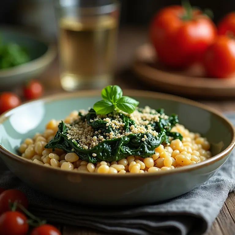 sformato spinaci orzo